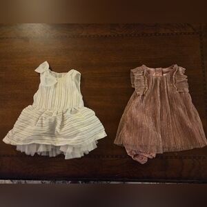 girl 6-9 month set of 2 dresses